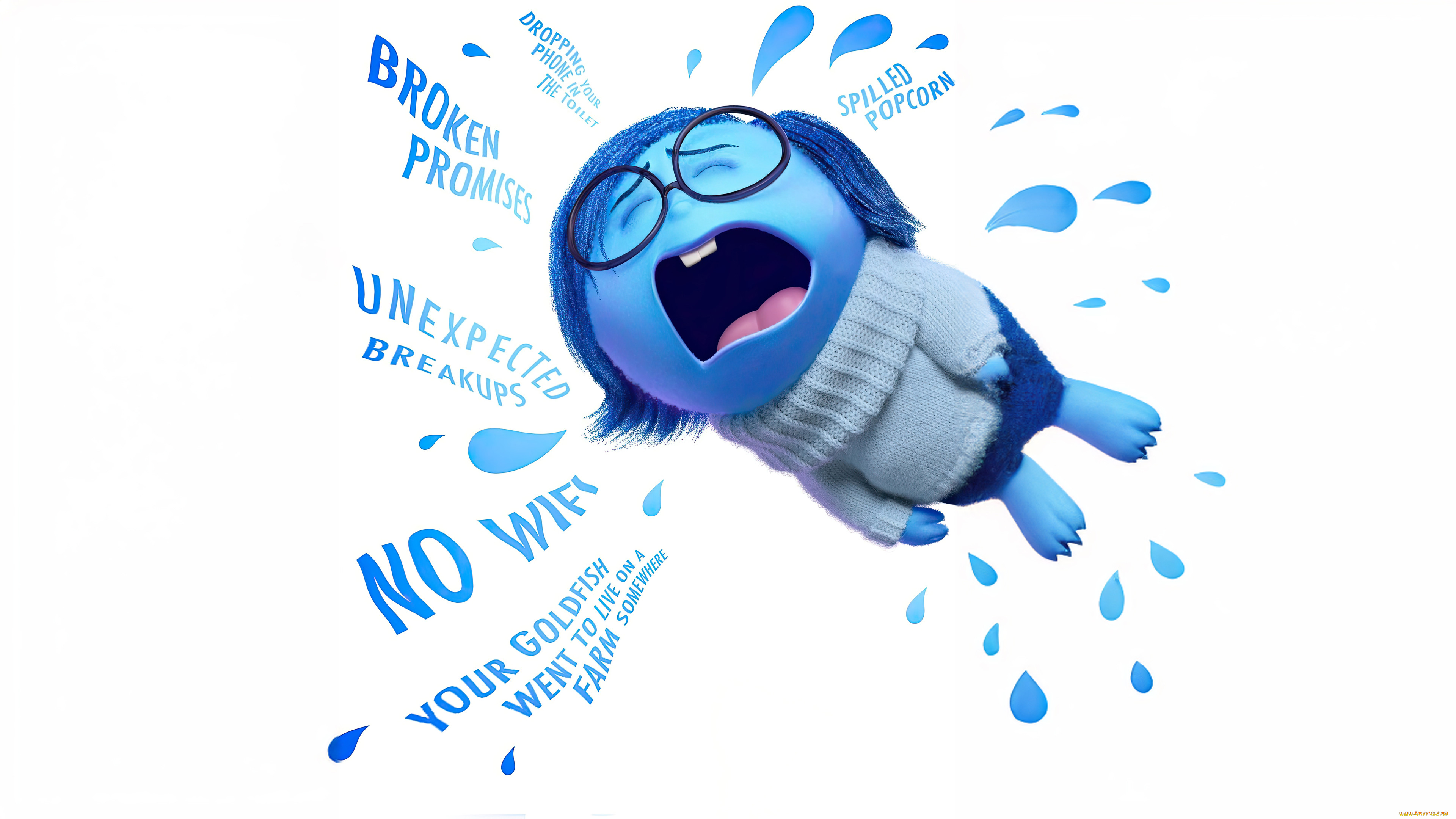 inside out 2 ,  2024 , , inside out 2, sadness, movie, 2024, pixar, oe, ee